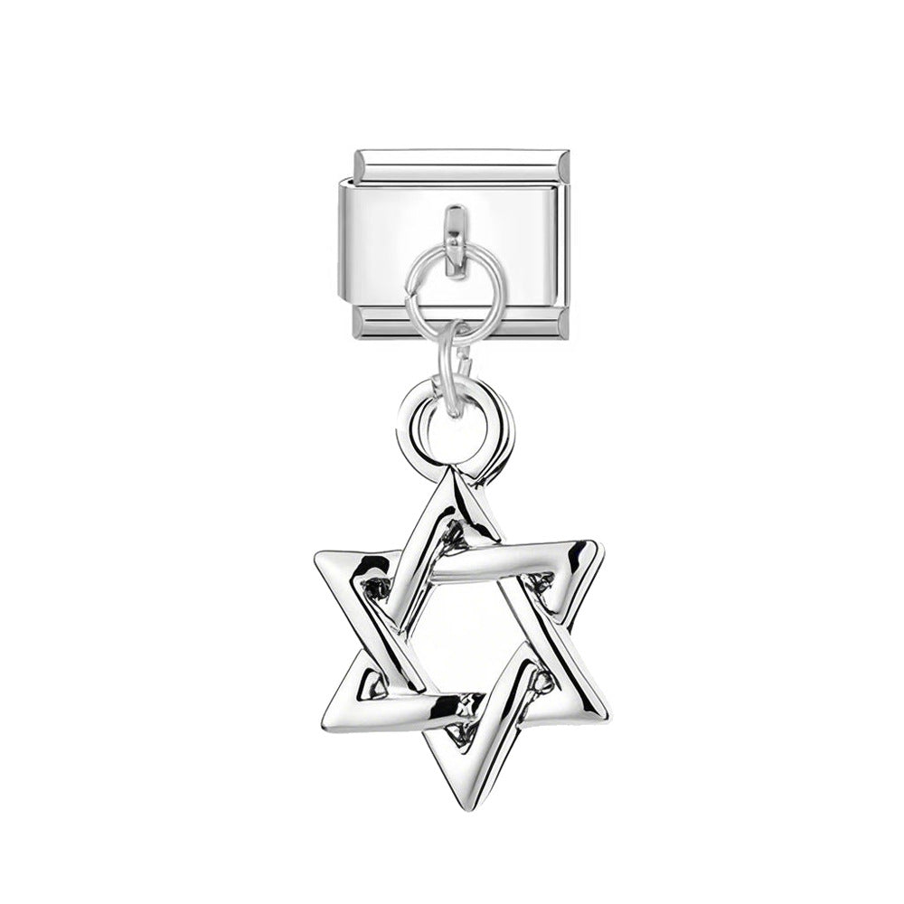 Wholesale  Italian Charm Bracelet 9mm DIY Pendant Series  Creative Stainless Steel Composable Bracelet