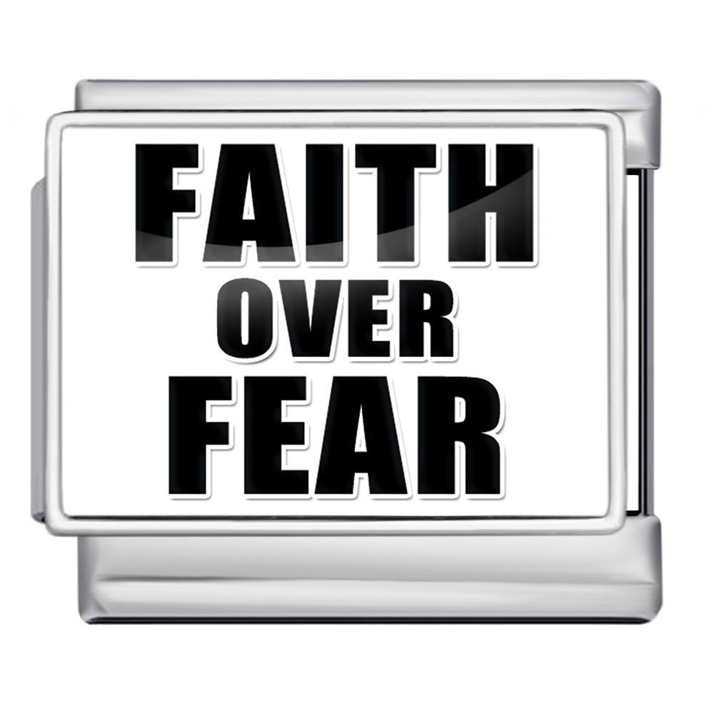 Wholesale 5pcs Italian Charm Bracelet 9mm DIY Image-designed heart-shaped round Creative Stainless Steel Composable Bracelet