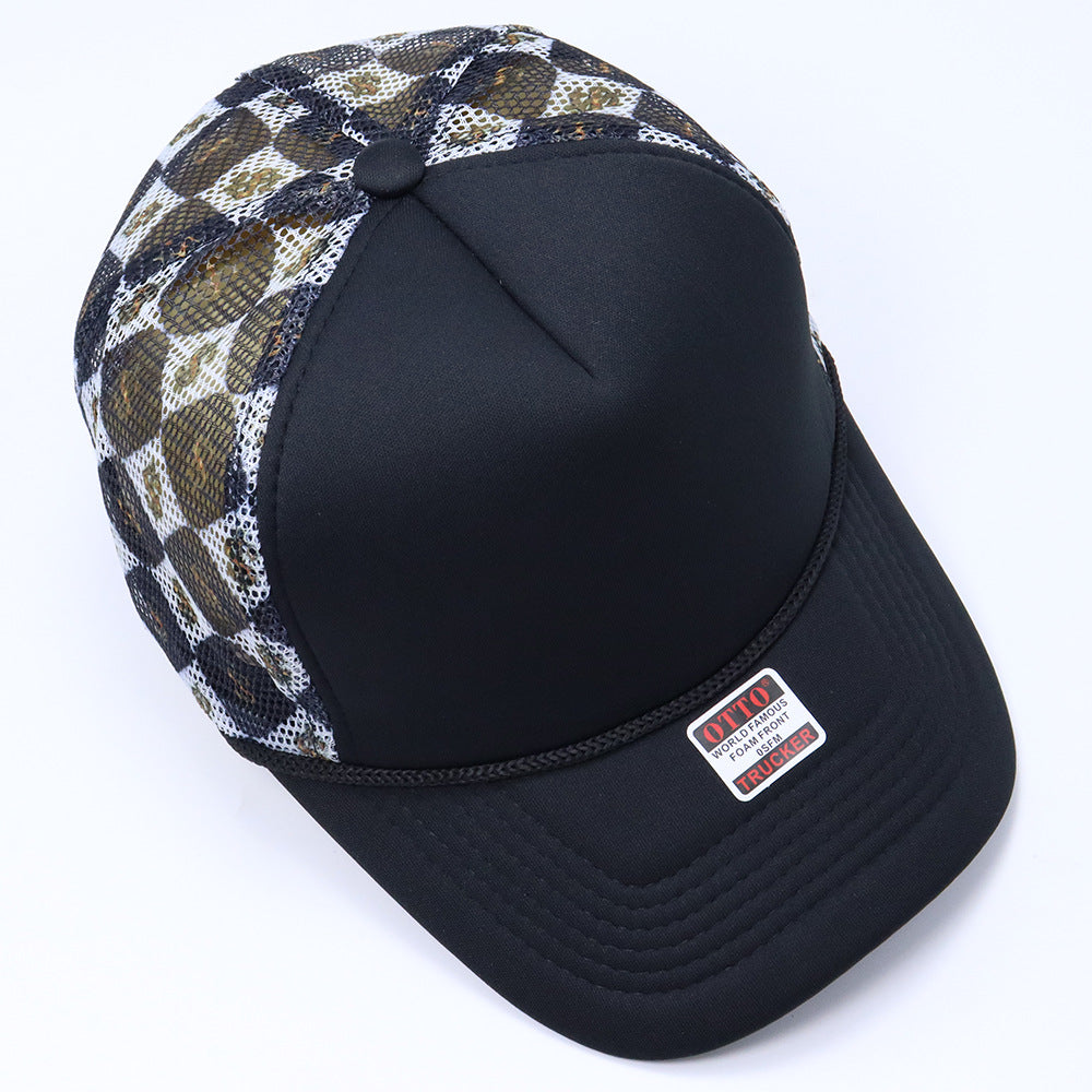 Wholesale Pink Plaid Cow Print Baseball Cap