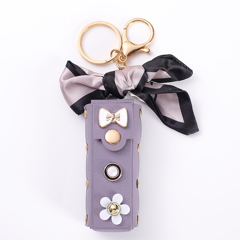 Wholesale Chic Fashion PU Leather Keychain Pendant Trendy Bag Charm Car Key Accessory
