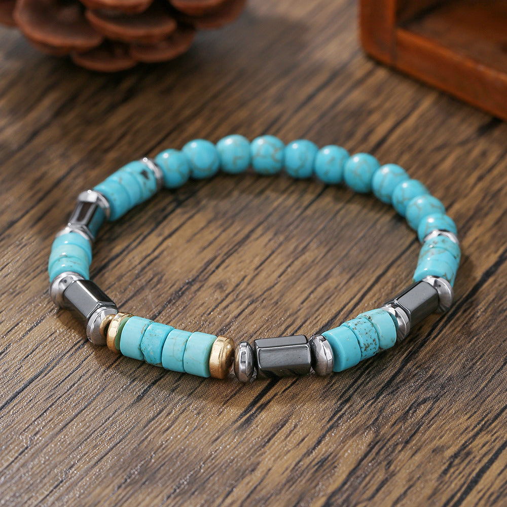 Wholesale Retro-style Fashionable Turquoise Beaded Bracelets
