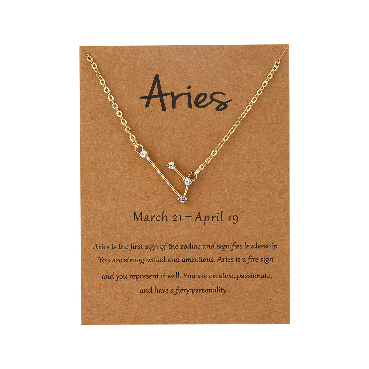 Wholesale constellation card pendant clavicle chain twelve constellation necklace