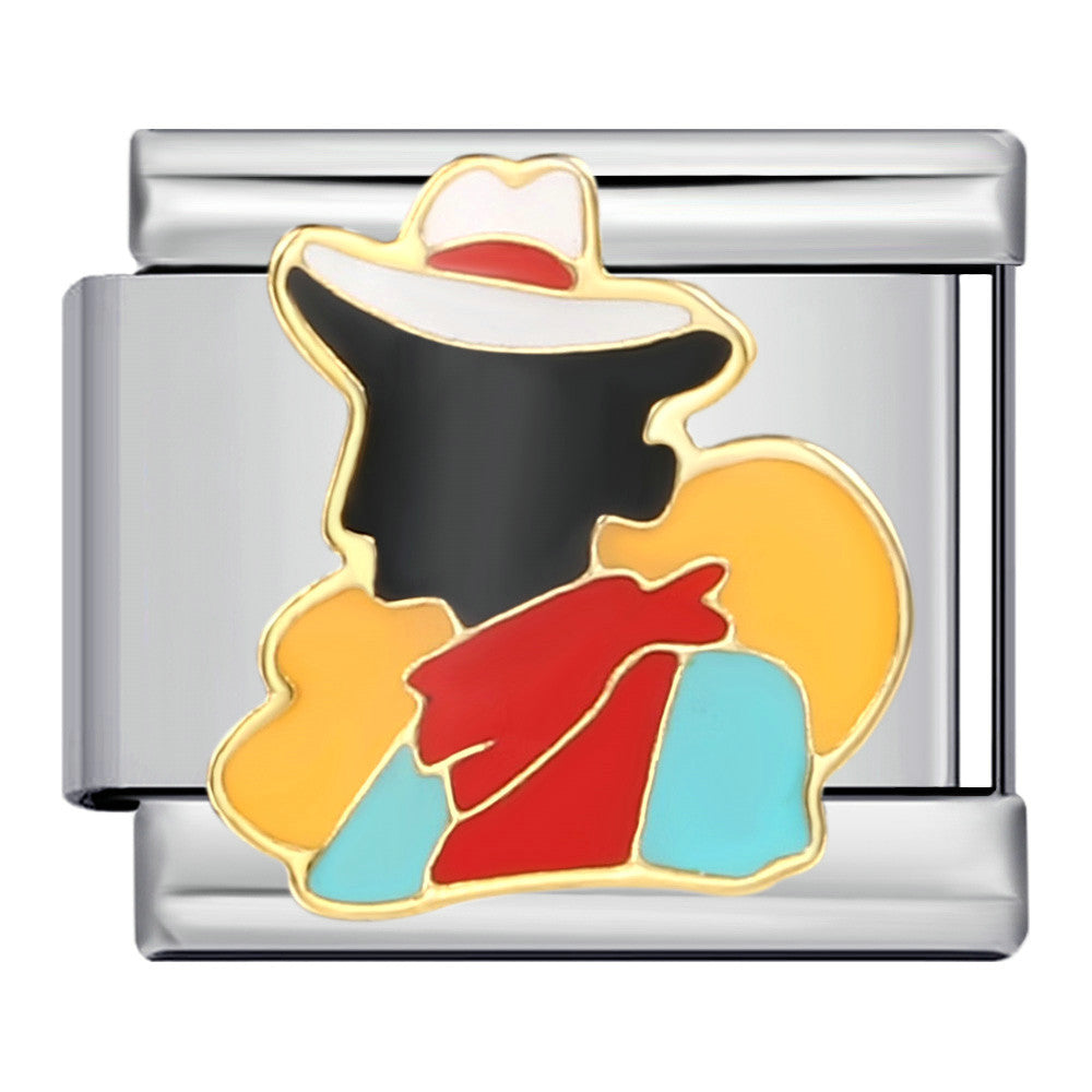 Wholesale Italian Charm Bracelet Cute cartoon character   Stainless Steel Composable Bracelet