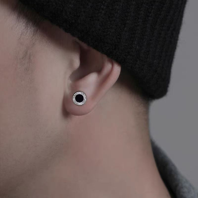 Wholesale men's hook detachable hip hop punk earrings