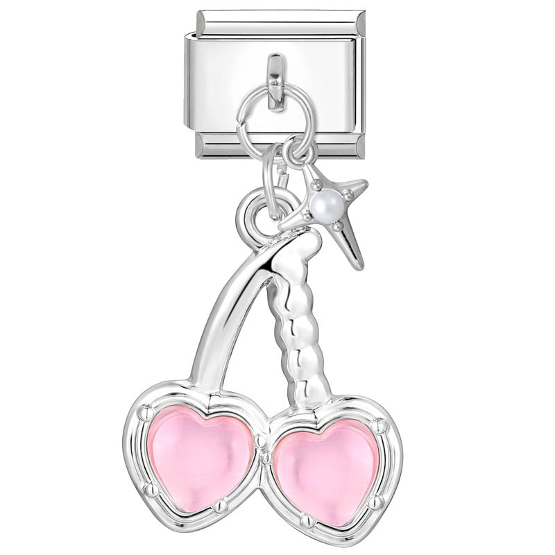 Wholesale Italian Charm Bracelet 9mm DIY Splicing Cute Creative Pendant Stainless Steel Composable Bracelet