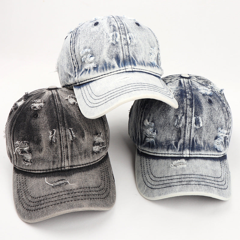 Wholesale Vintage Washed Denim Baseball Cap