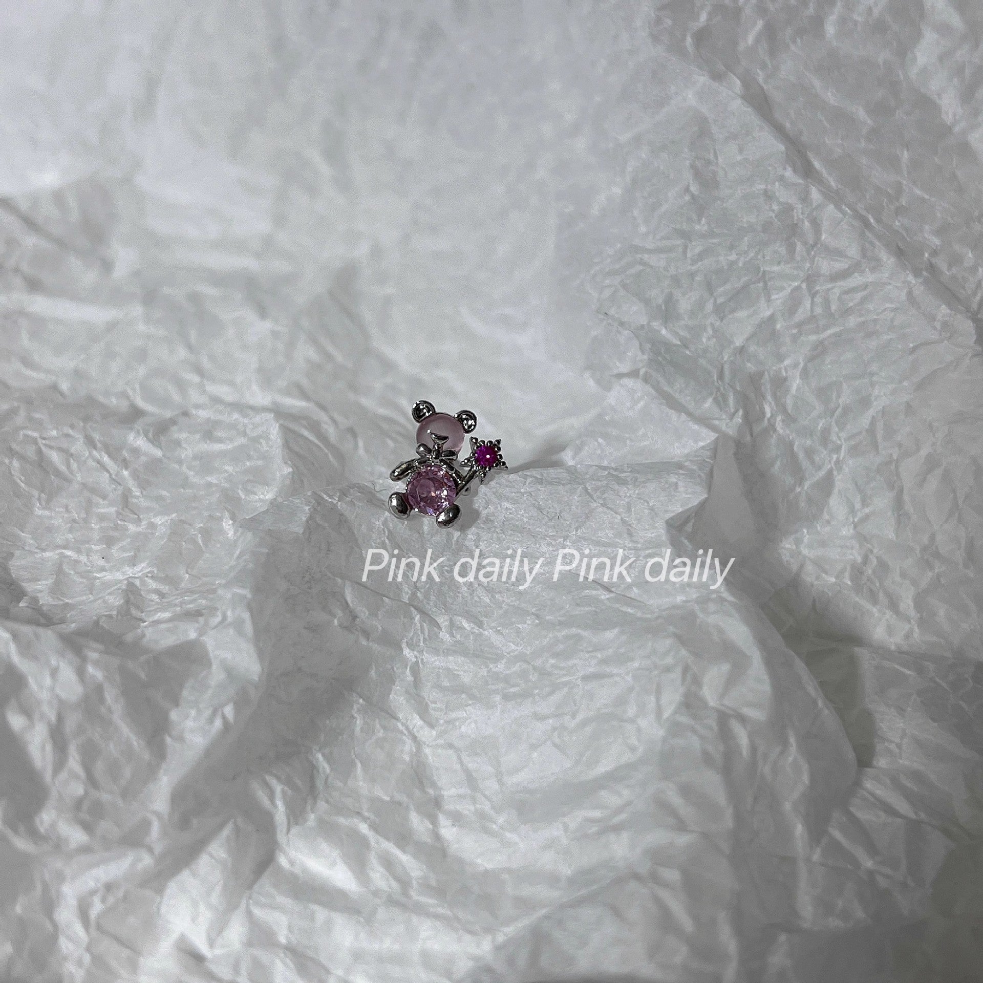 Wholesale Love Diamond Planet Titanium Steel  Earrings