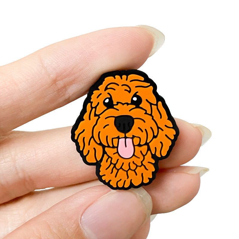 Wholesale 10pcs Silicone Cartoon Teddy Dog Focal Beads ACC-BDS-WDX118