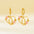 Wholesale  Stainless Steel Heart Letter Earrings