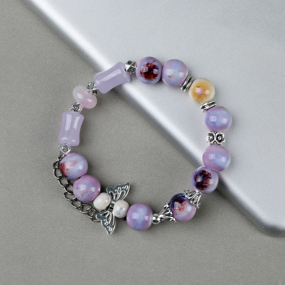 Wholesale Ceramic Bone Porcelain Bead Bracelet ACC-BT-YXH005