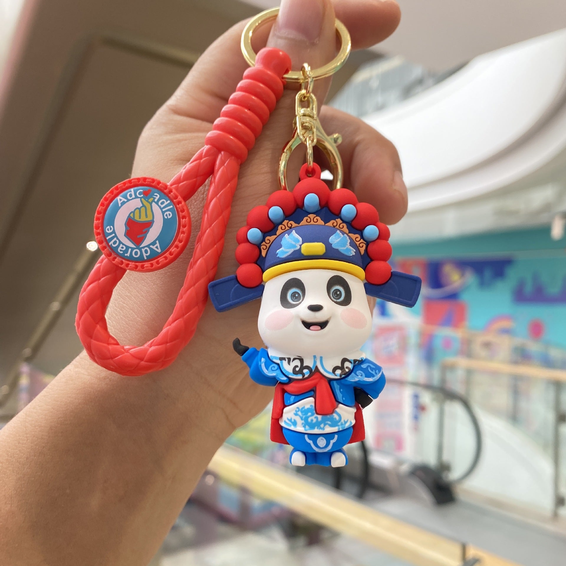 Wholesale face-changing panda keychain