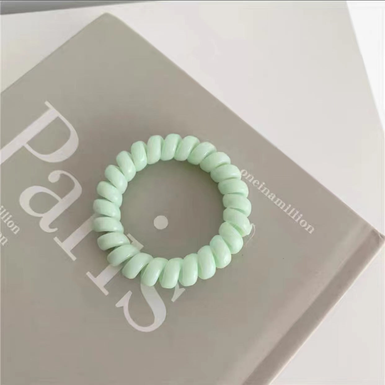 Wholesale 10pcs Candy Color Telephone Cord Hair Scrunchies ACC-HS-Huidi015