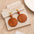 Wholesale  Geometric Wooden Retro Exaggerated Hollow Earrings