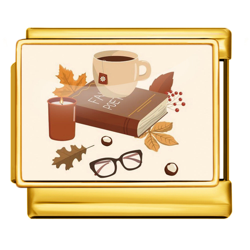 Wholesale  Italian Charm Bracelet 9mm DIY image printingCreative Stainless Steel Composable Bracelet