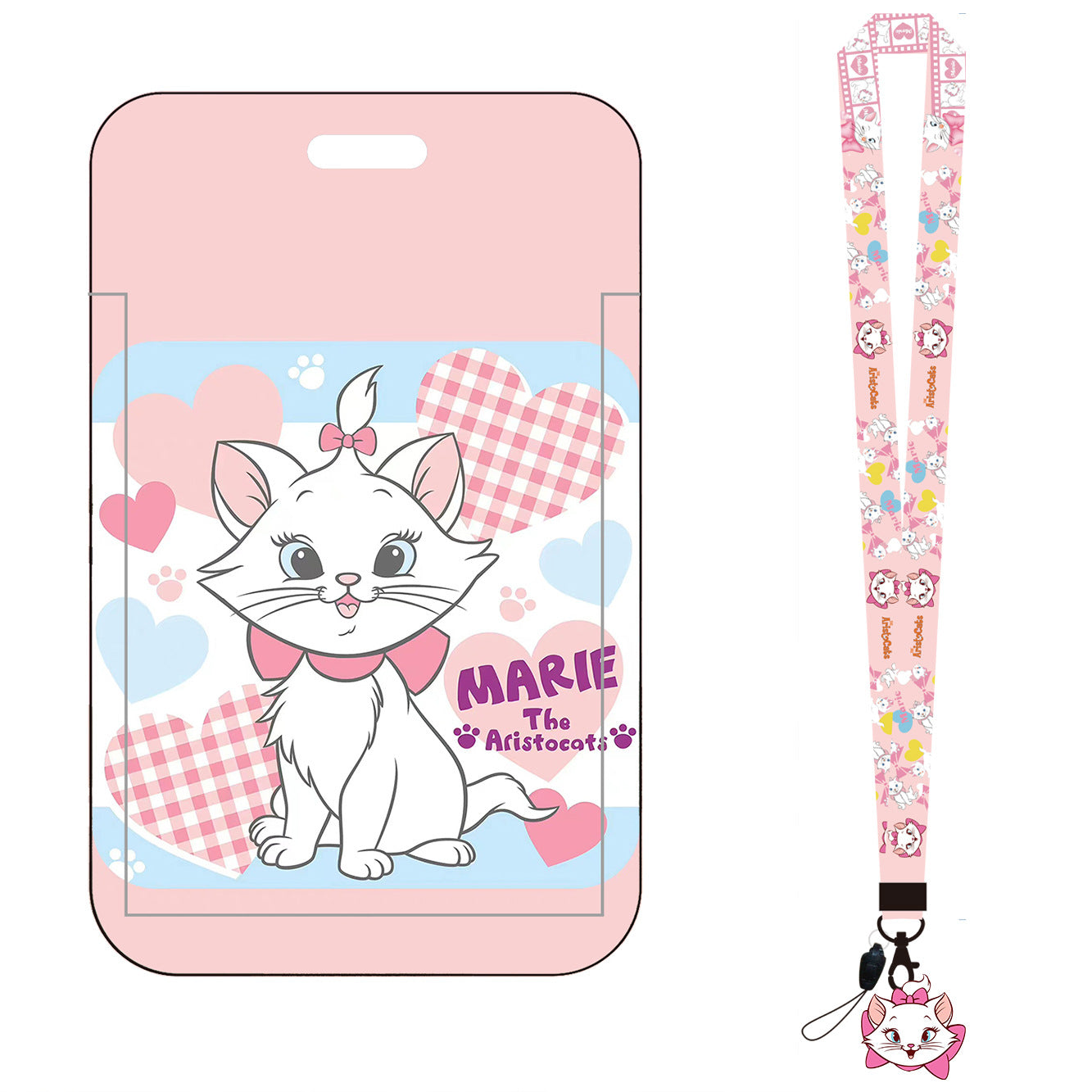 Wholesale Cartoon Children Cat Card Holder Style Long Lanyard Keychain ACCVIP-KC-AShi001