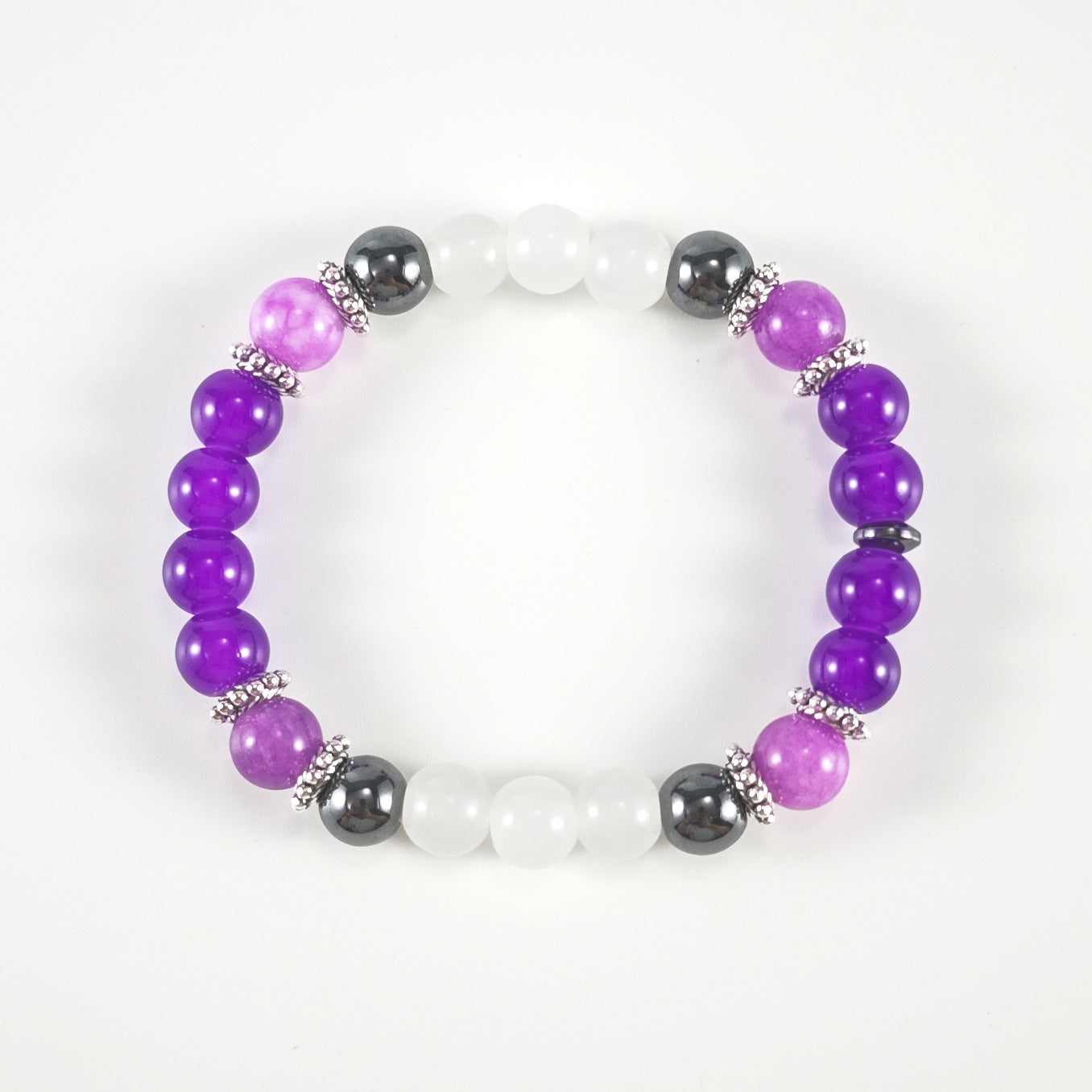 Wholesale Natural Stone Crystal Beaded Bracelet Geometric Design Unisex Fashion Jewelry Accessory
