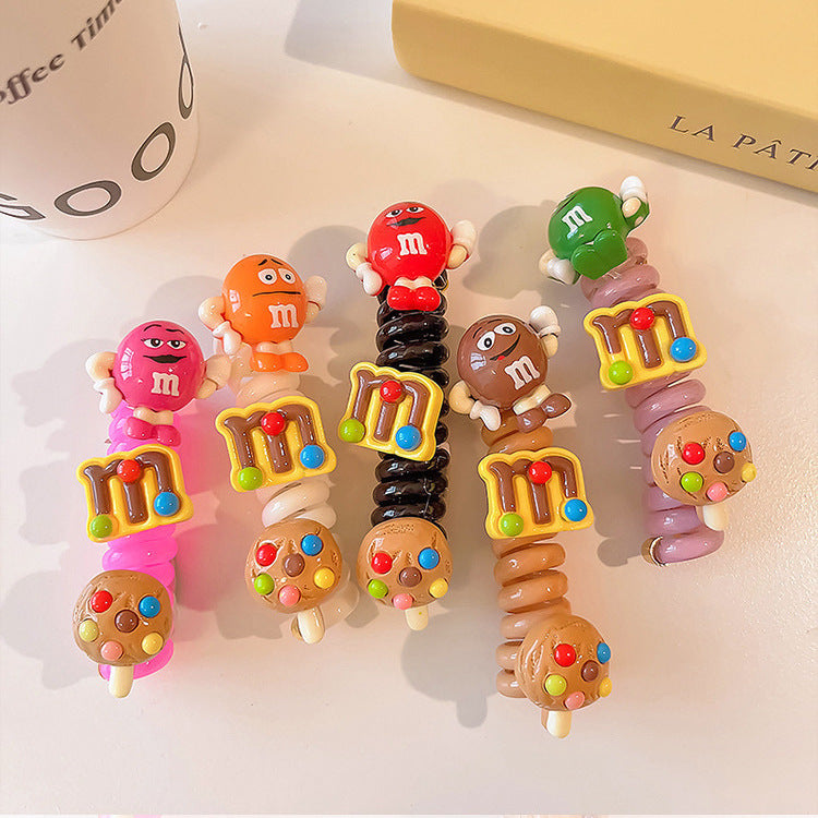 Wholesale Cartoon Funny Telephone Line Hair Scrunchies ACC-HS-Hanl007