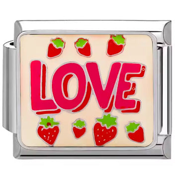 Wholesale Italian Charm Bracelet 9mm DIY Splicing Red Series Stainless Steel Composable Bracelet