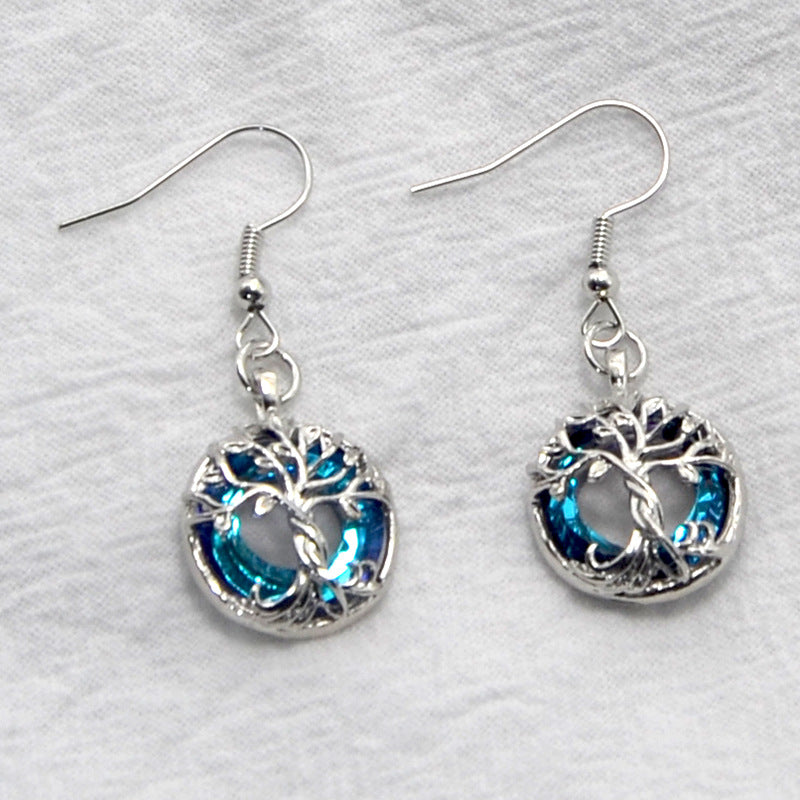 Wholesale Tree of Life Crystal Pendant Necklace