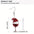 Wholesale Santa Claus hat with wine glass acrylic flat earrings