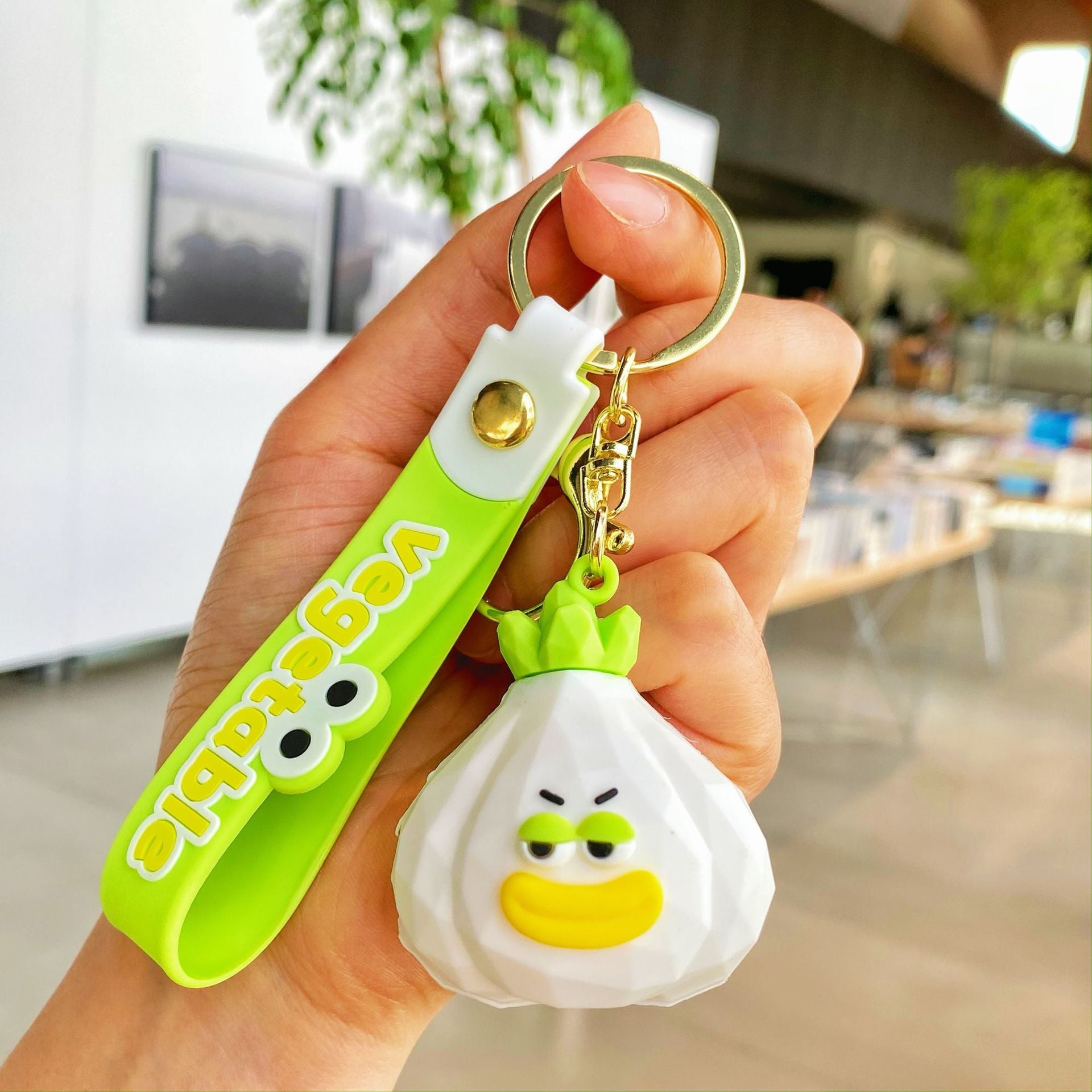 Wholesale Creative Keychain Fruit and Vegetable Series Silicone Keychains ACC-KC-SJ002