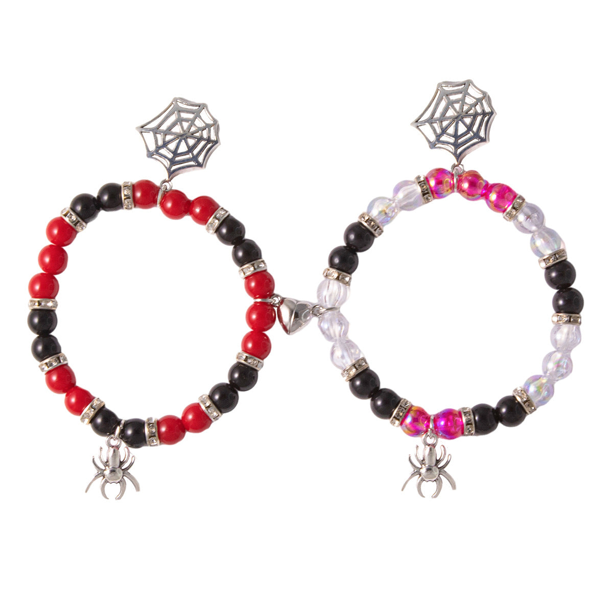 Wholesale Halloween Red and Black Beaded Bracelet ACC-BT-Nanh009