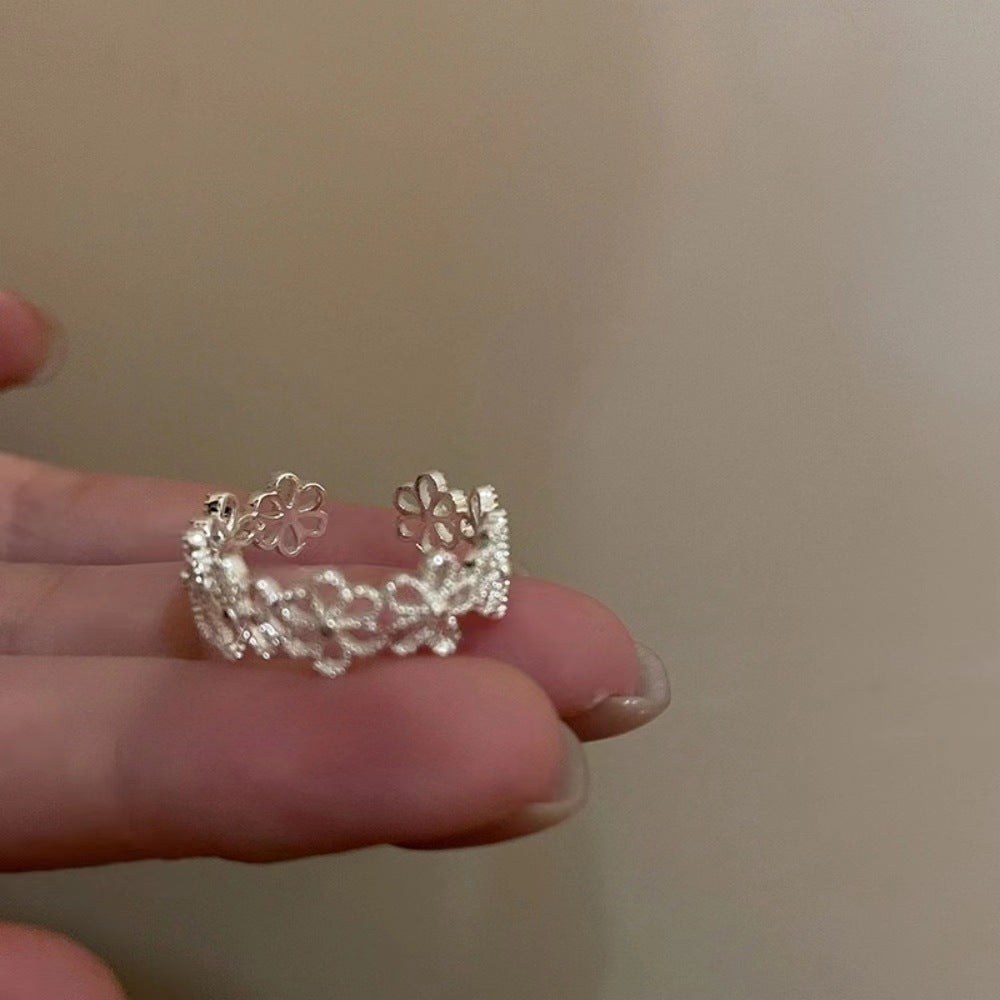 Wholesale  light green Butterfly Shining Opening Ring