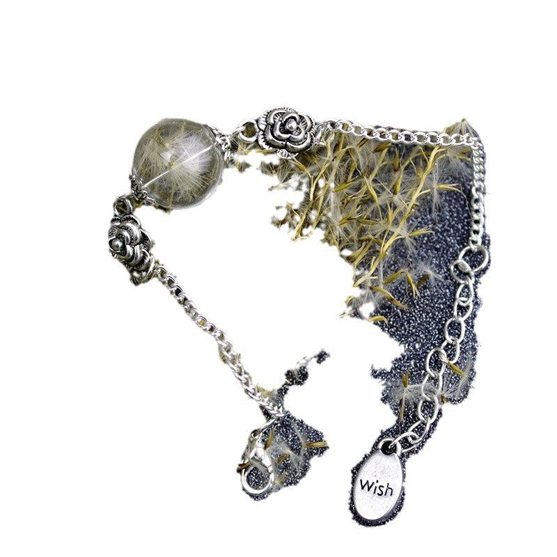 Wholesale Wishing Ball Bracelet Glass Dome Dandelion Seed Charm Fashion Accessory For Everyday Wear And Boutique Resale