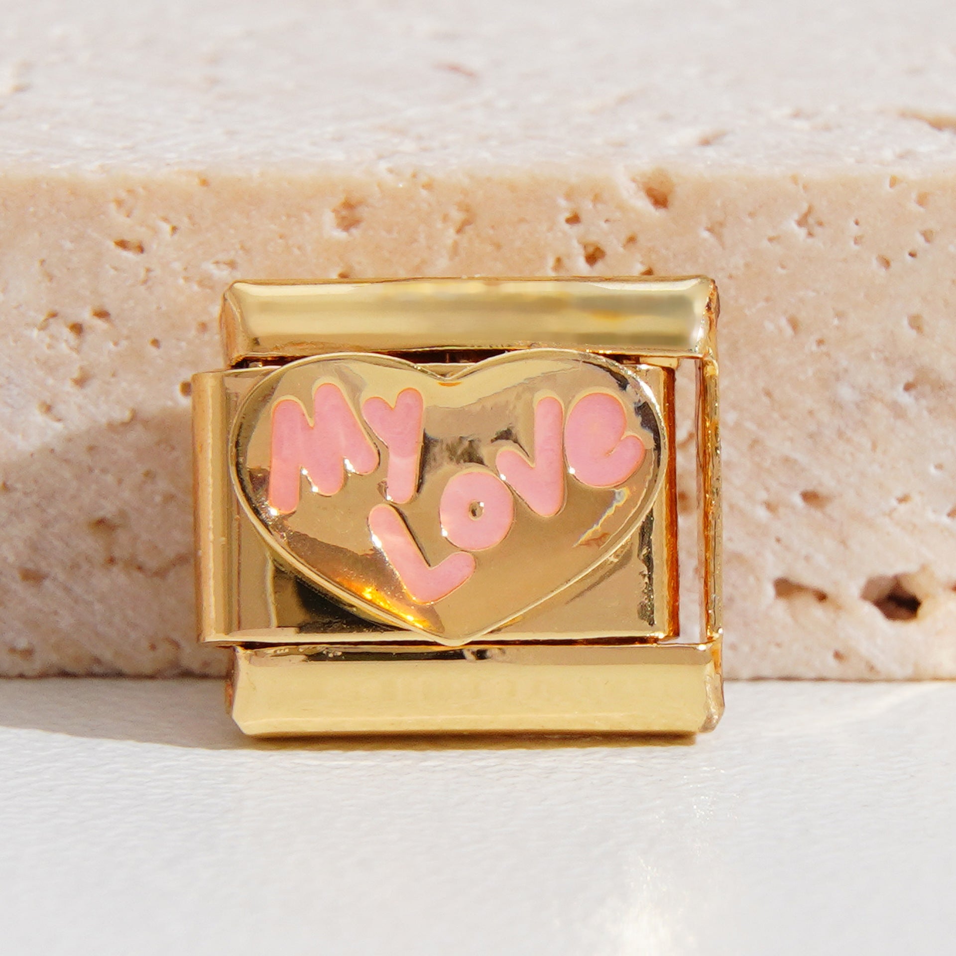 Wholesale  9mm Italian Charm Starter Bracelets DIY square Single Section Creative Stainless Steel Composable Bracelet