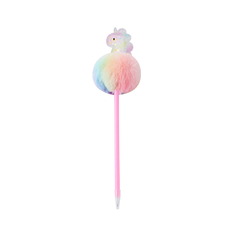 Wholesale Cartoon fur ball fish tail ball pen