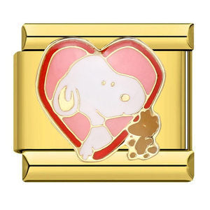 Wholesale  Italian Module CartoonDIY Bracelet Stainless Steel Titanium Steel Welding Oil Drop  Charms