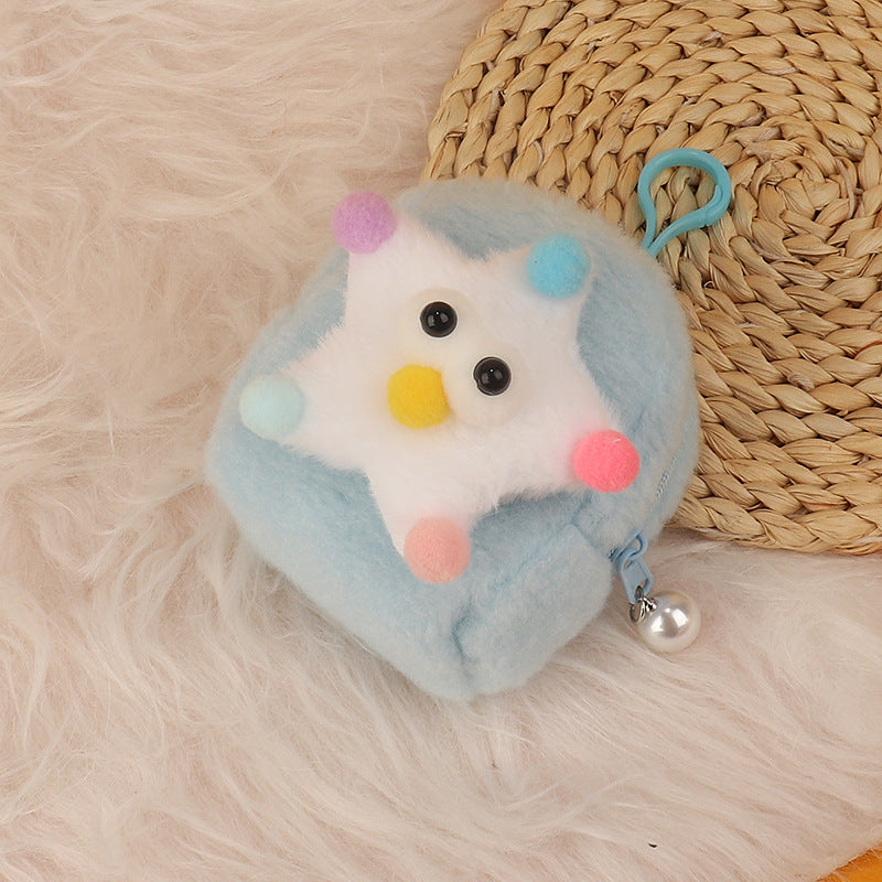Wholesale Cartoon 3D Plush Mini Coin Purse Keychain Keychain Wallet ACC-KC-HuoFan002