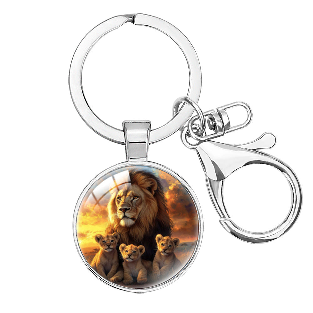Wholesale Cartoon lion decoration keychain