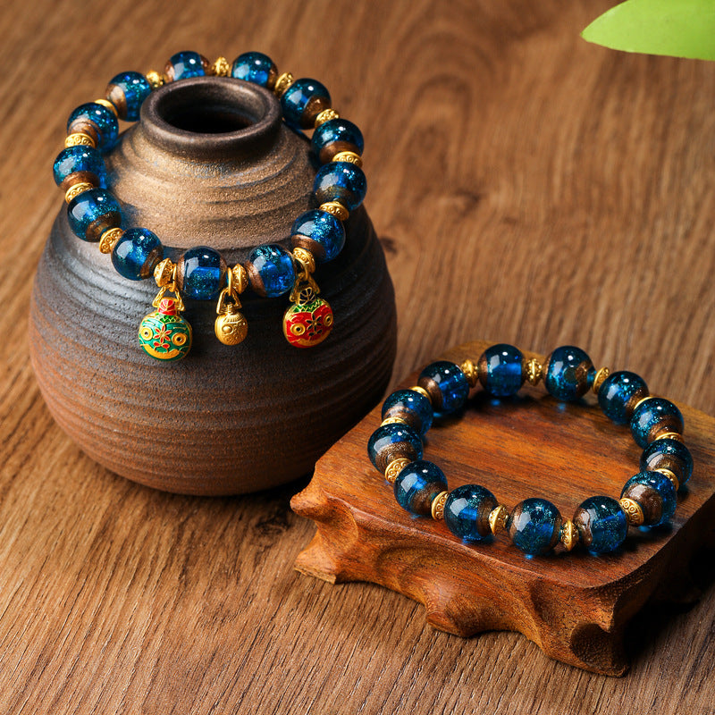 Wholesale gold sand glass bracelet