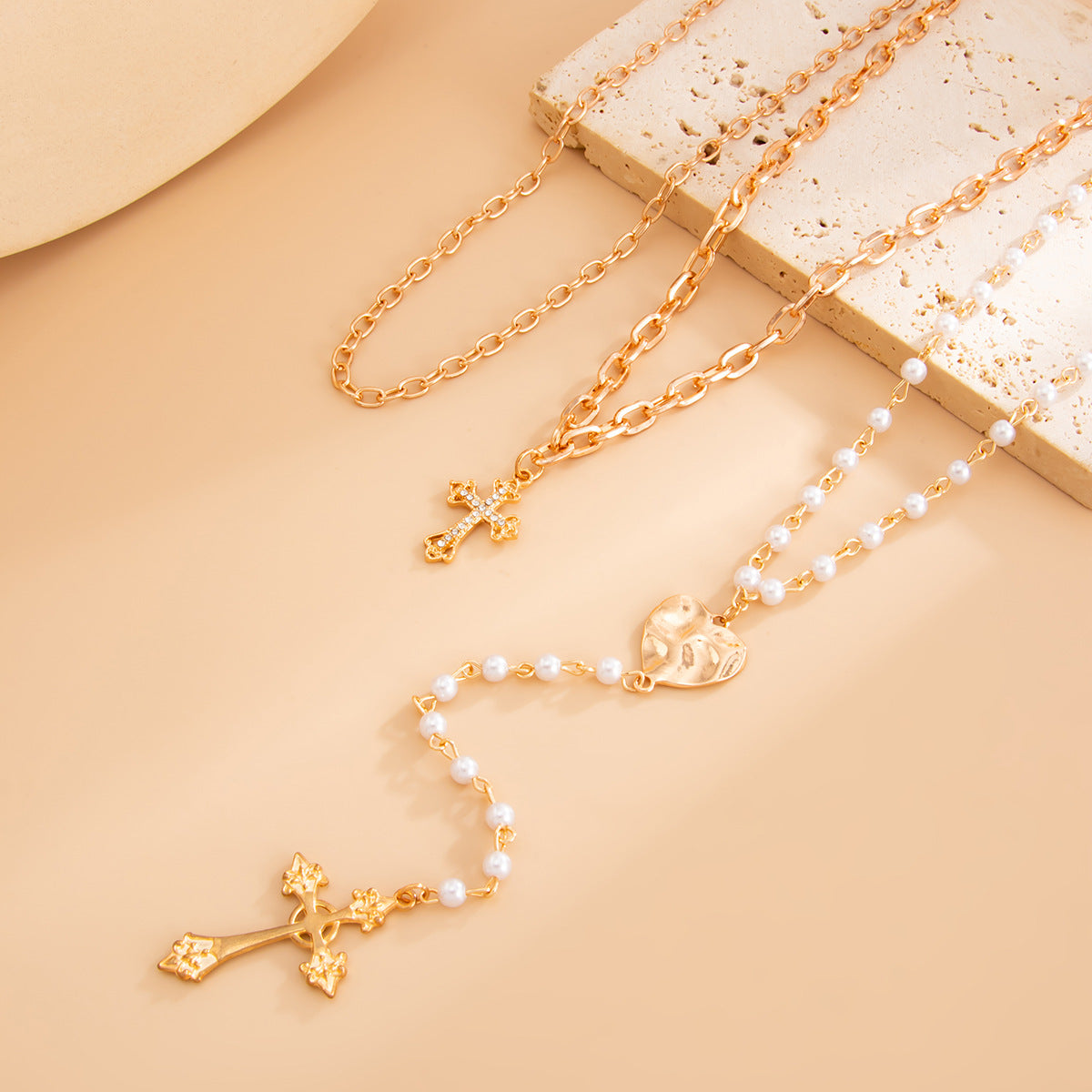 Wholesale Punk  Cross Pendant Necklace