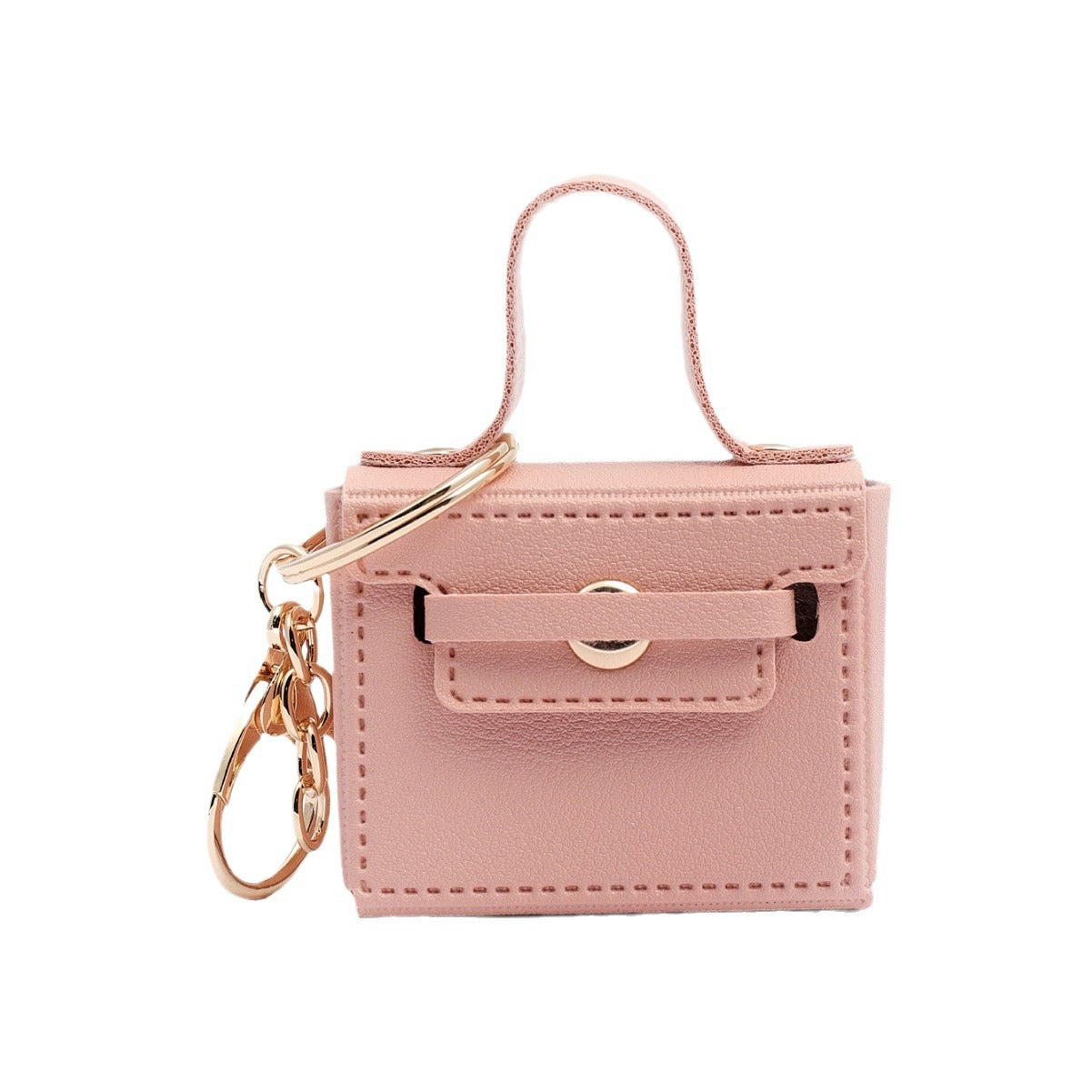 Wholesale Solid Color Small Square Bag Earphone Bag Keychain Pendants ACC-KC-XTZ013