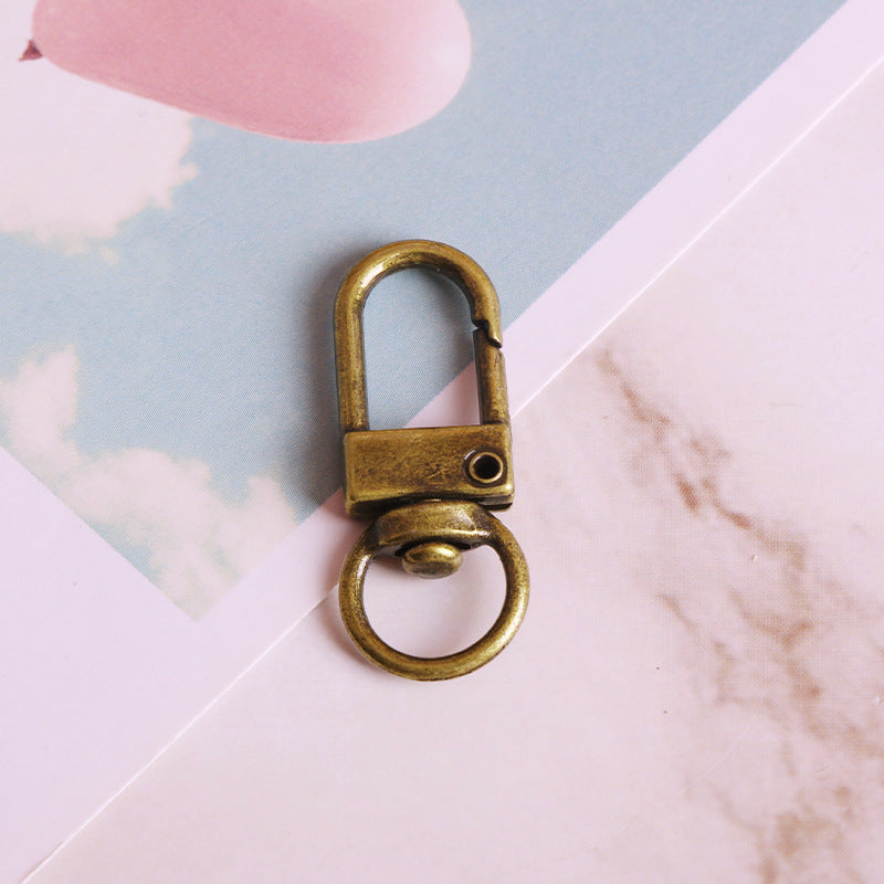 Wholesale 10pcs DIY Metal Paint Color Keychain Accessories