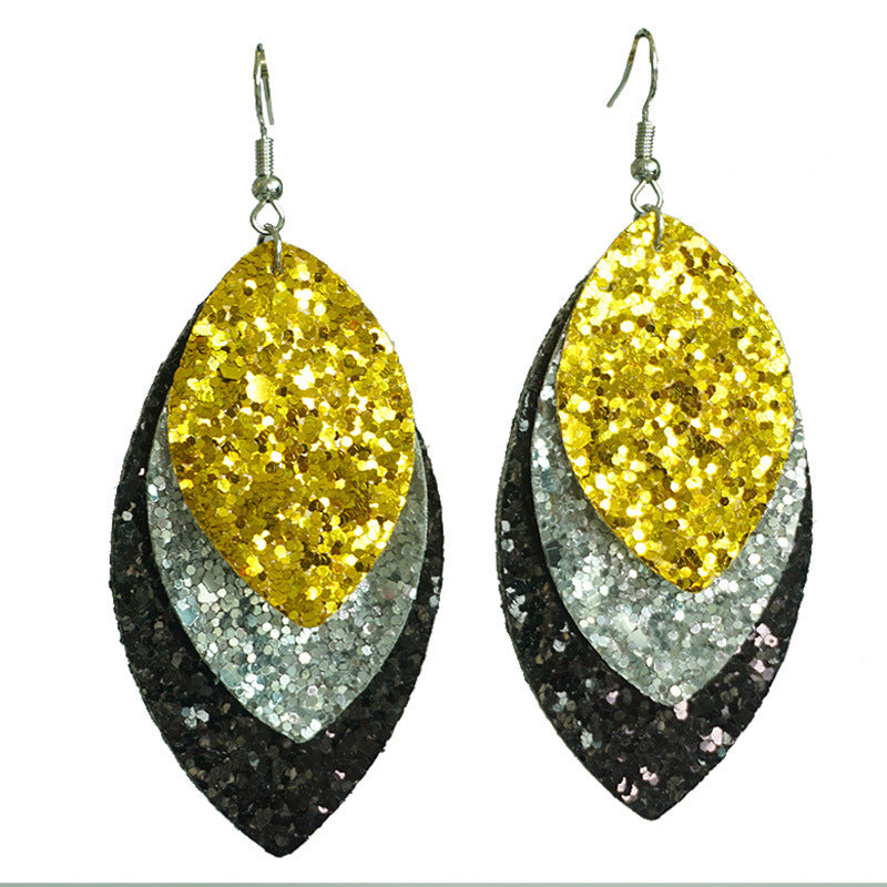 Wholesale  2 Pairs/pack Acrylic Fireworks Champagne Toast Shining Earrings ACC-ES-HY190