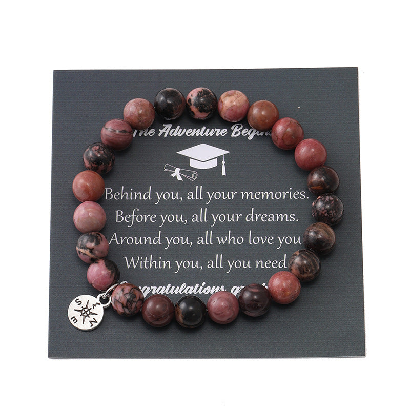 Wholesale  colorful emperor stone compass beaded bracelet