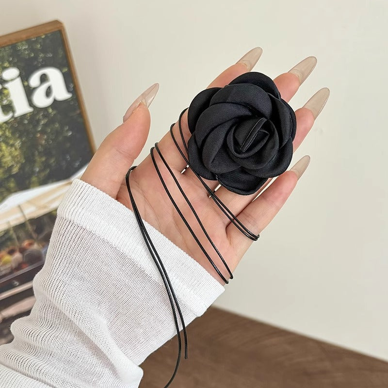 Wholesale  Rose Flower Necklace Summer Clavicle Chain