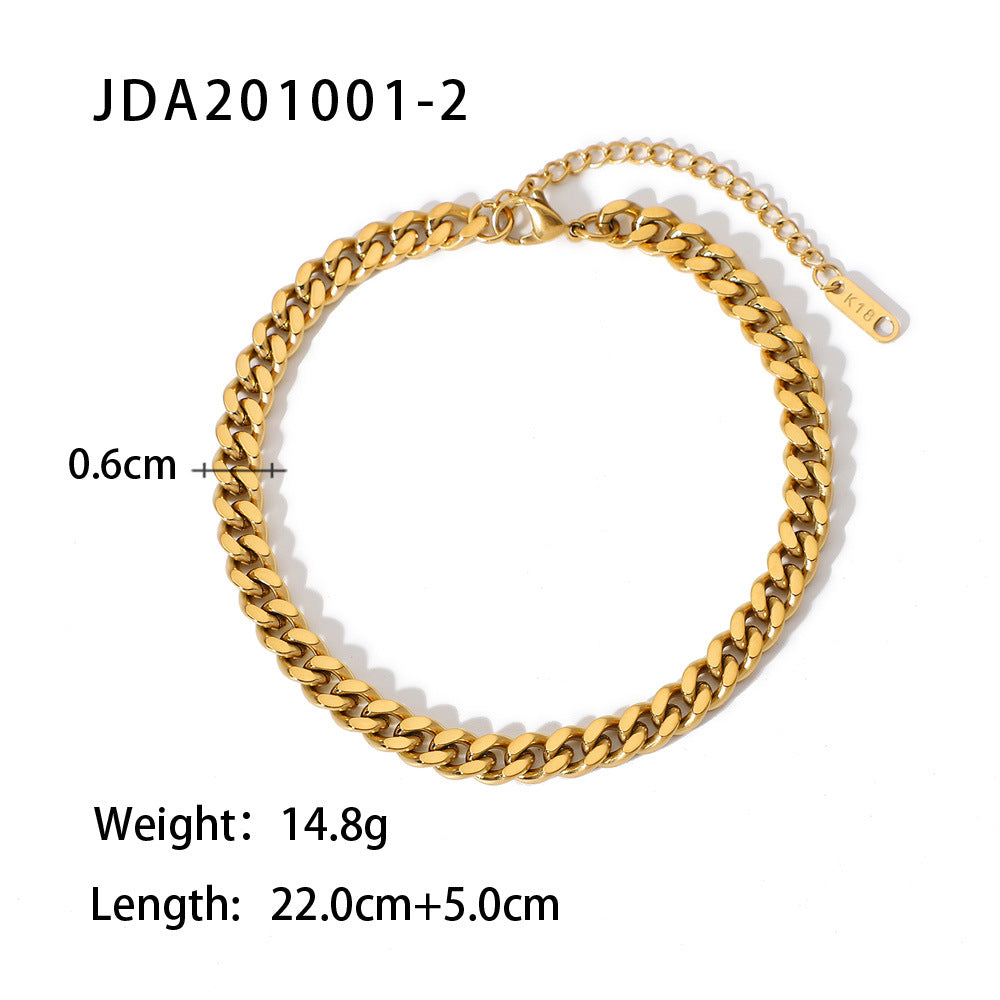 Wholesale Vintage Cross Anklet Titanium Steel Anklets ACC-AS-JD001