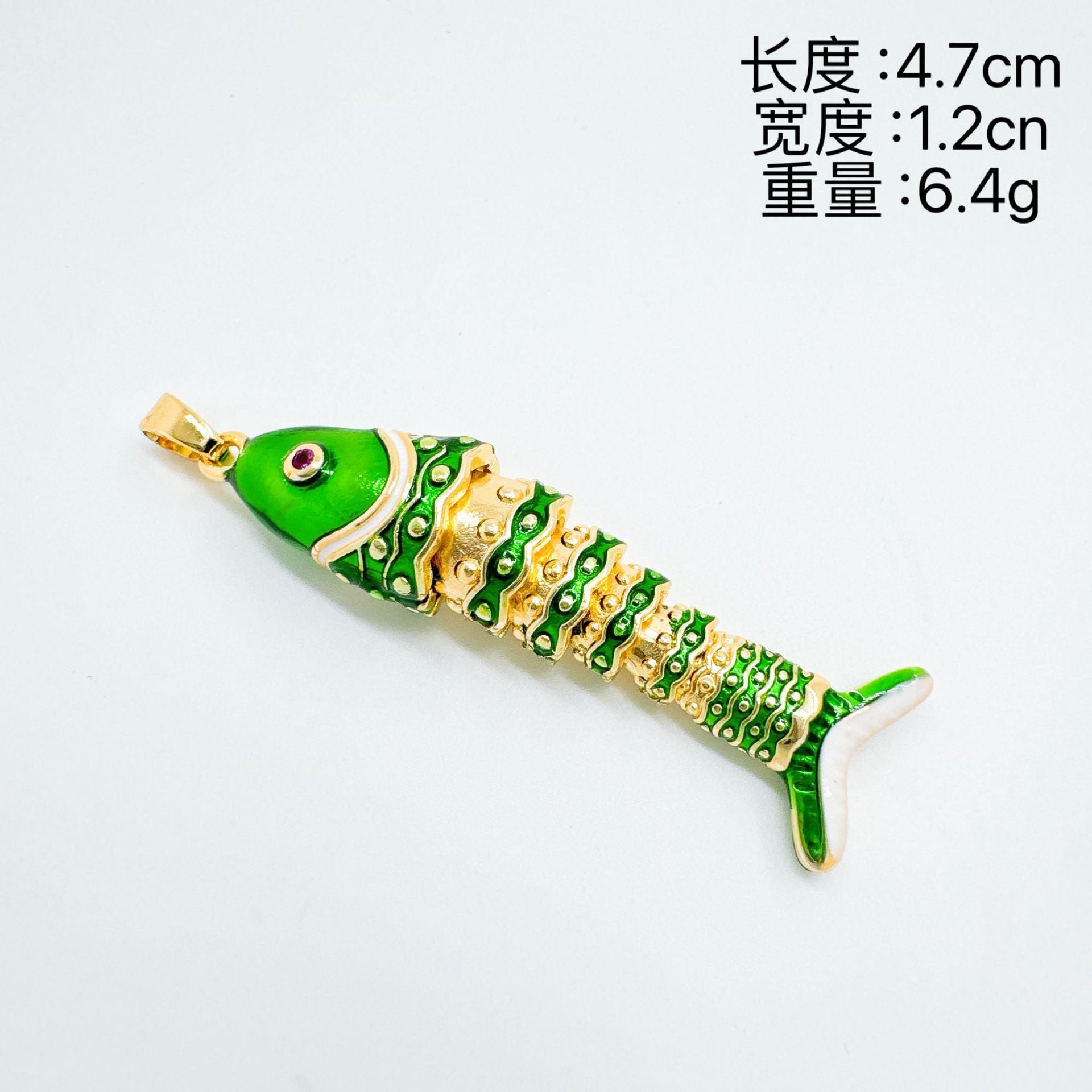 Wholesale Copper Electroplated Fish Pendant Necklace,  Oil-Drip Colorful Design,  Fashion Accessory for Women