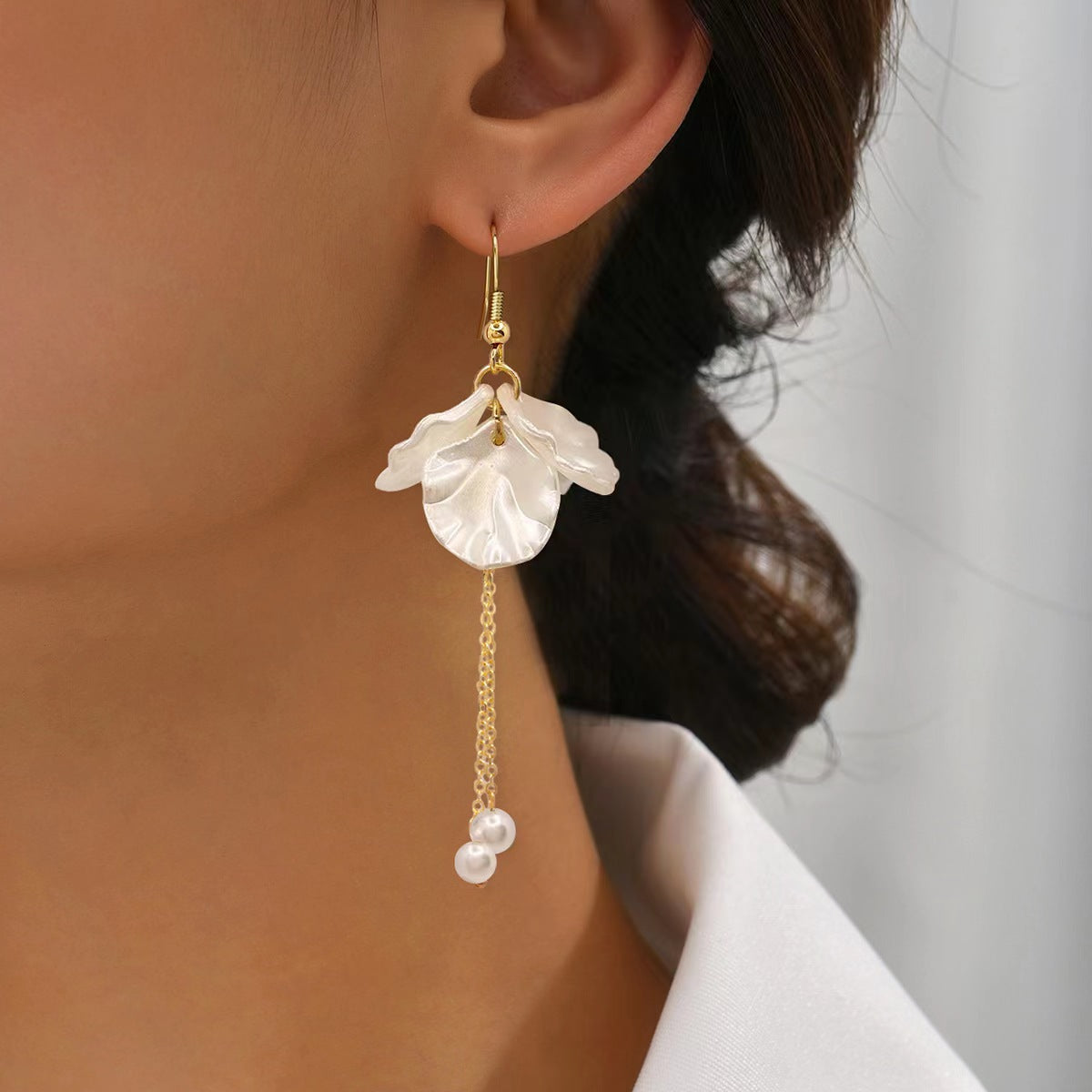 Wholesale Pearl Shell Ladies Earrings Pearl Earrings ACC-ES-MY016