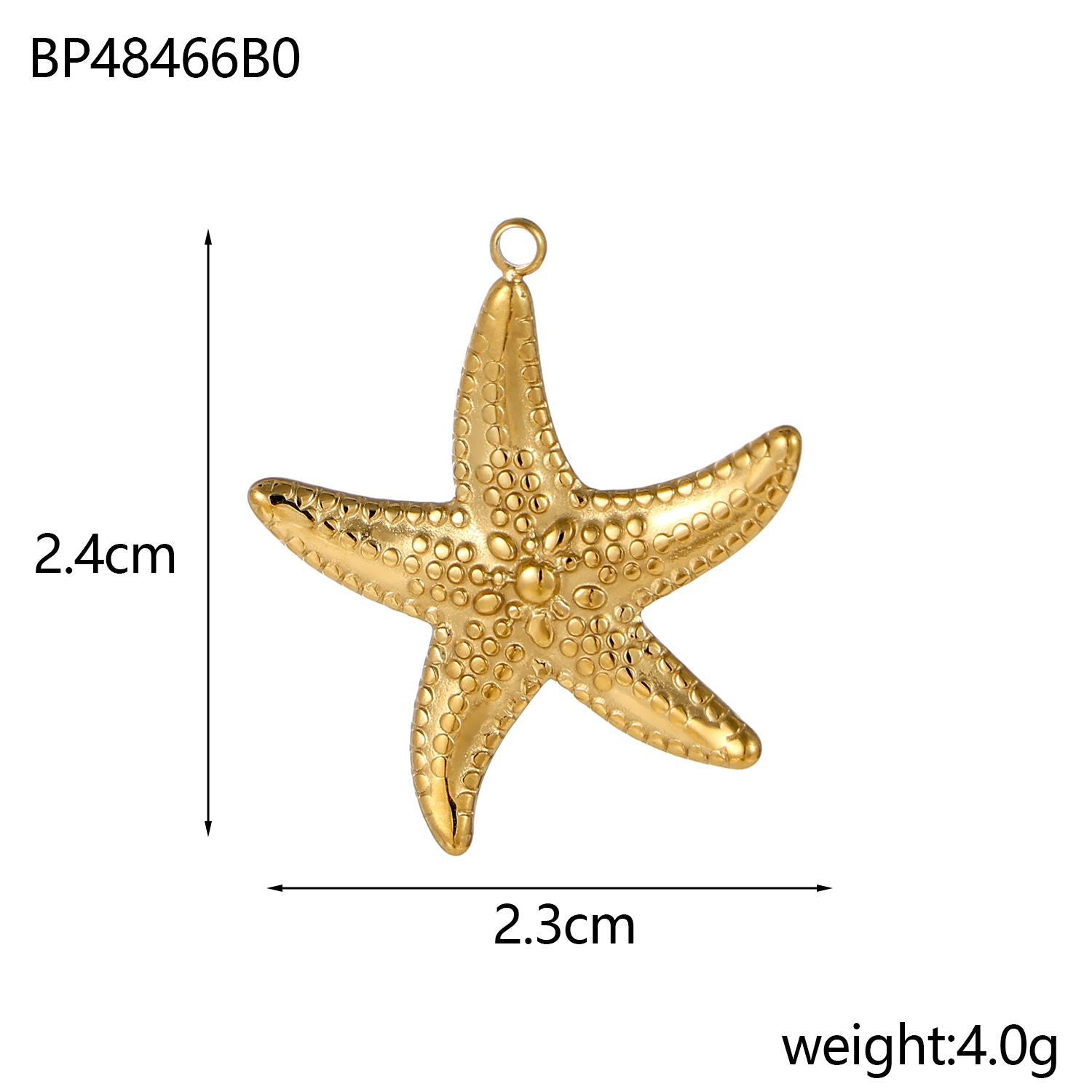 Wholesale Stainless Steel Mermaid Shell Star Sea Pendant