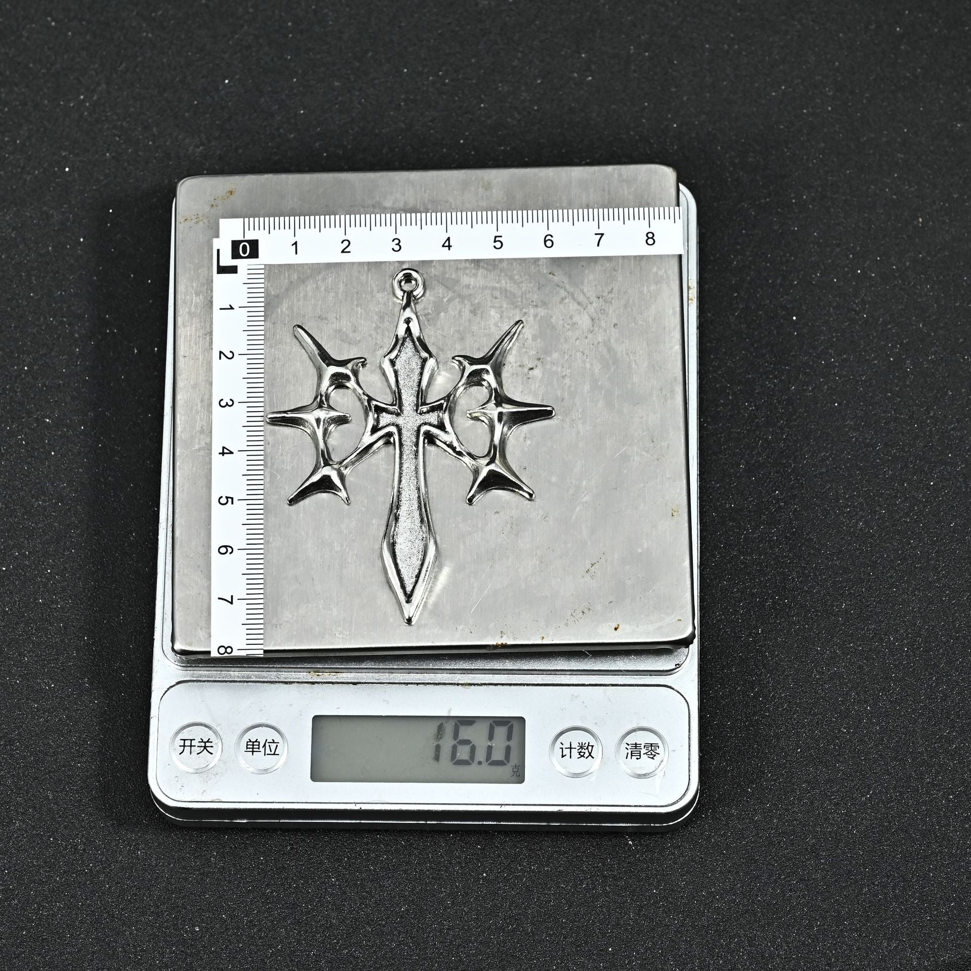 Wholesale Gothic n Cross Pendant Necklace Stainless Steel Chain Rave Party Jewelry Accessory For Boutique Resale