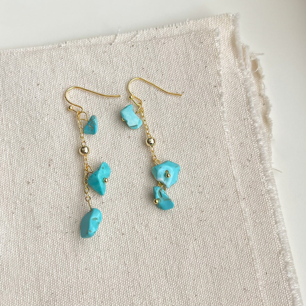 Wholesale Handmade Synthetic Turquoise Earrings