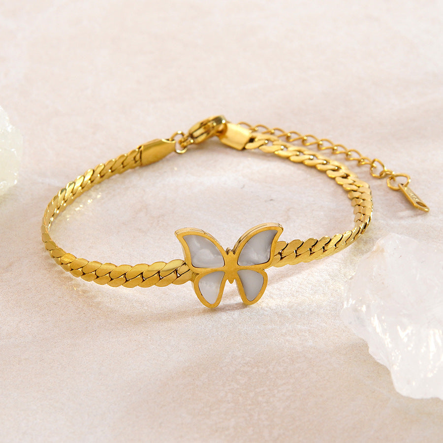 Wholesale Love Heart Stainless Steel Bracelet,  Trendy Fashion Jewelry Gift for Women