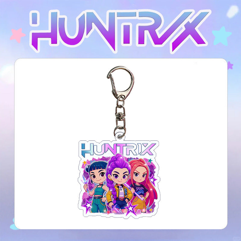 Wholesale kpop anime acrylic keychain