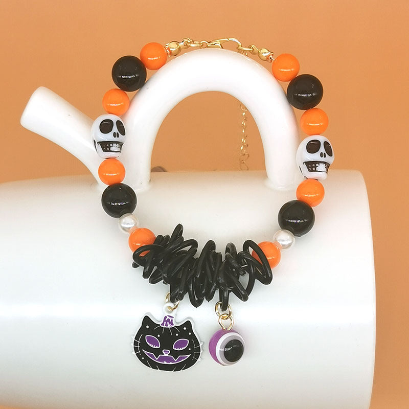 Wholesale Halloween Pumpkin Ghost Cat Zombie Skull Bracelet ACC-BT-Haol004