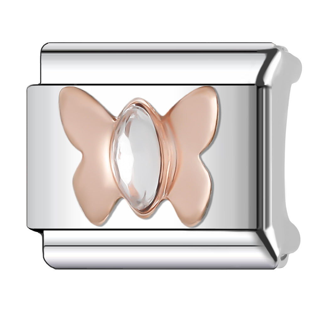 Wholesale Italian Charm Bracelet 9mm DIY Splicing Ocean Series Animal Stainless Steel Composable Bracelet